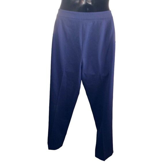 Lafayette 148 NY Finesse Crepe Bleecker Pant Side Zip Ankle Length Womens Size 6 - Picture 4 of 9